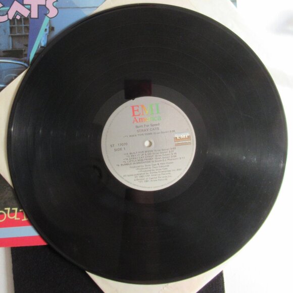 Stray Cats, Built for Speed, VG+, Vintage, Vinyl, Album, Music, 80s, Rock - Picture 2 of 6